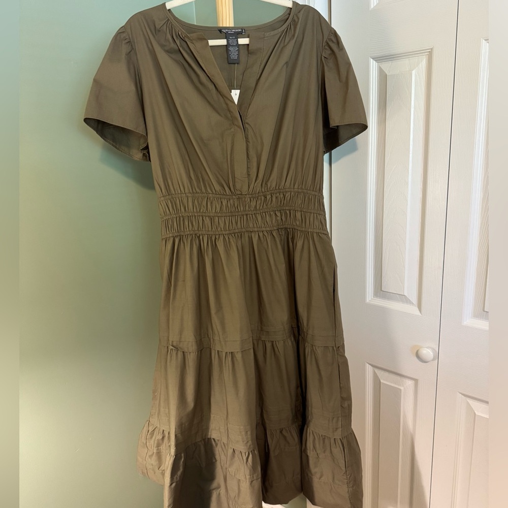 Puff Sleeve Tiered Dress - Picture 4 of 13